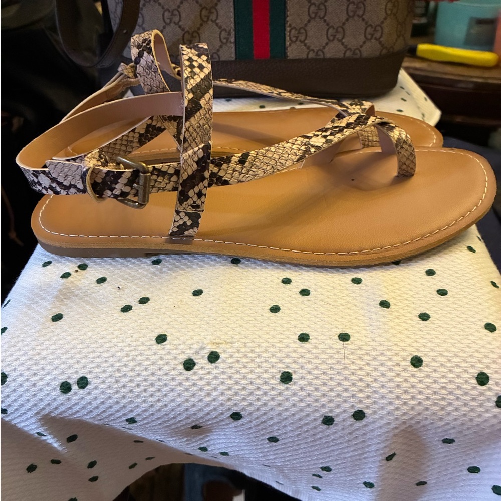 Old Navy Snakeskin Pattern Sandals